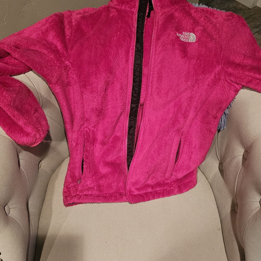 The North Face Hot Pink Teddy Fleece Jacket